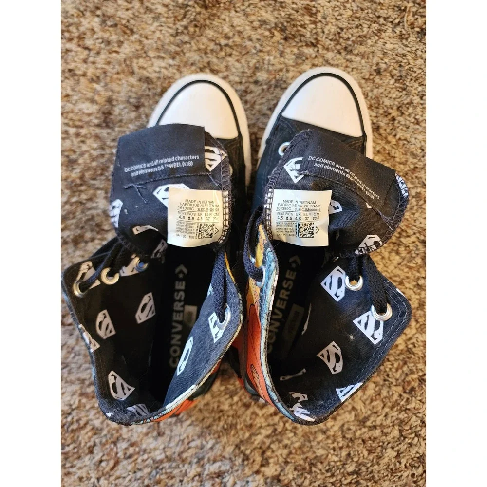 Converse x DC Comics Superman Rebirth Chuck Taylor All Star High Top Women 6.5